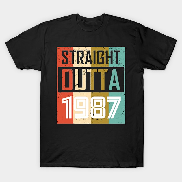 Straight Outta 1987 T-Shirt by GronstadStore